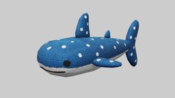 Whale Plush Toy fish, cute, toy, cloth, aquarium, vr, stingray, aquatic, decor, water, beach, commercial, fabric, plush, marketing, swimming, wave, closeup, denim, plushtoy, close-up, substancepainter, substance, game, blender, lowpoly, mobile, home, animal, animation, sea, wahle