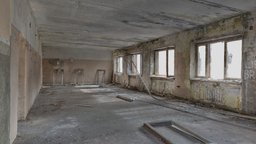 Abandoned Empty Industrial Room