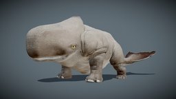 Whale Rhino rhino, creatures, quadruped, hybrid, whale, walkcycle, runcycle, substancepainter, blender, blender3d, creature, zbrush, animal, animation, animated