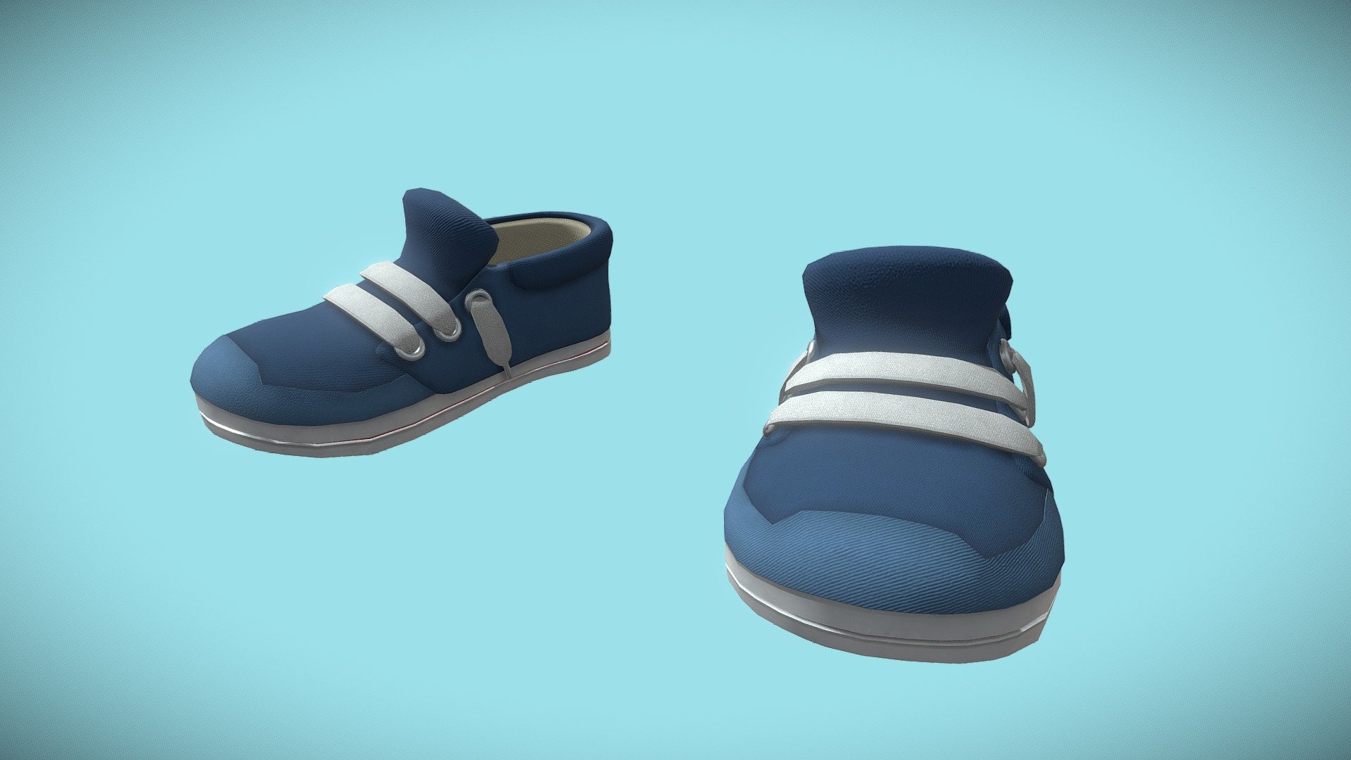 Cartoon Sneaker Low Poly.
2048x2048 PBR textures. (Base Color, Normal Map, Roughness &amp; Metalness).
Easy Color customizable.
Clean topology.
UV unwrapped.

Hope you like it 3d model