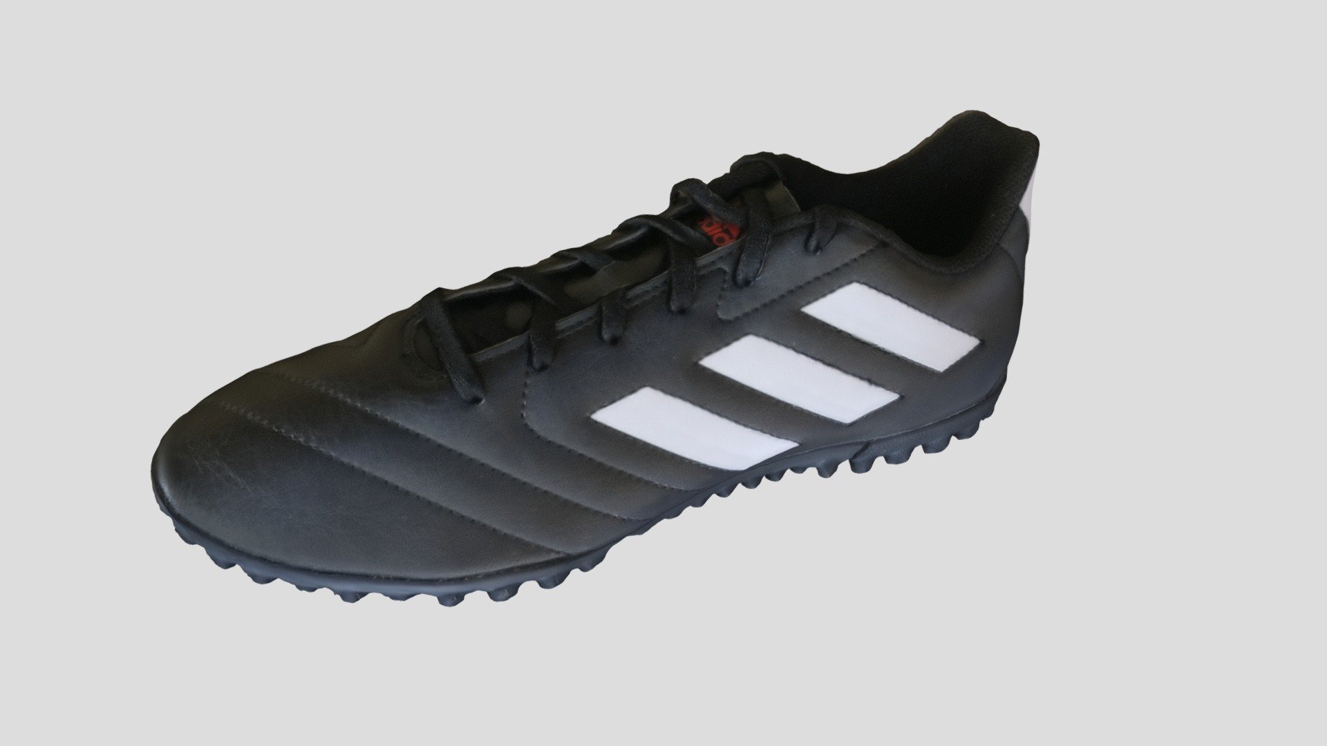 Adidas Goletto turf soccer (football) shoe. 
Scaled to realistic size.
Additional formats available:  3ds, dae, fbx, obj (with mtl), ply, stl, with jpeg texture 3d model