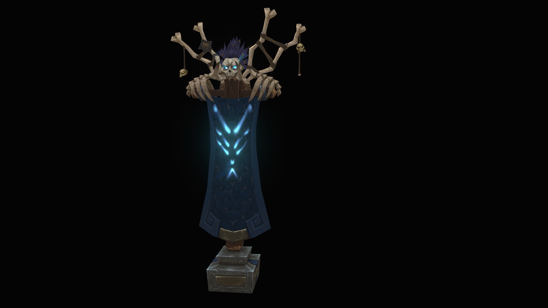 Bwomsamdi is one of my favorite characters in Battle for Azeroth and I wanted to make a banner that was inspired by him 3d model