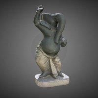 Dancer Ganesh Low Poly ganesh, hindu, murti, 3dsmax, 3dsmaxpublisher