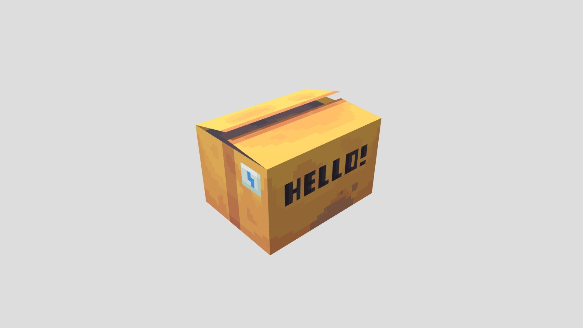 Cardboard Box - 3D model by andric_97 3d model