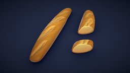 Stylized Baguette food, french, prop, detail, cartoony, toaster, breakfast, sandwich, baked, eat, supermarket, bread, toast, bakery, baguette, pastry, foods, details, overwatch, stilized, baker, pastries, foodtruck, stilised, breads, baguettes, fortnite, food-and-drink, pbr-game-ready, bakedgoods, breadroll, cartoon, asset, pbr, download, baked-goods, bakery-products, bakeryshop, baguette-bread