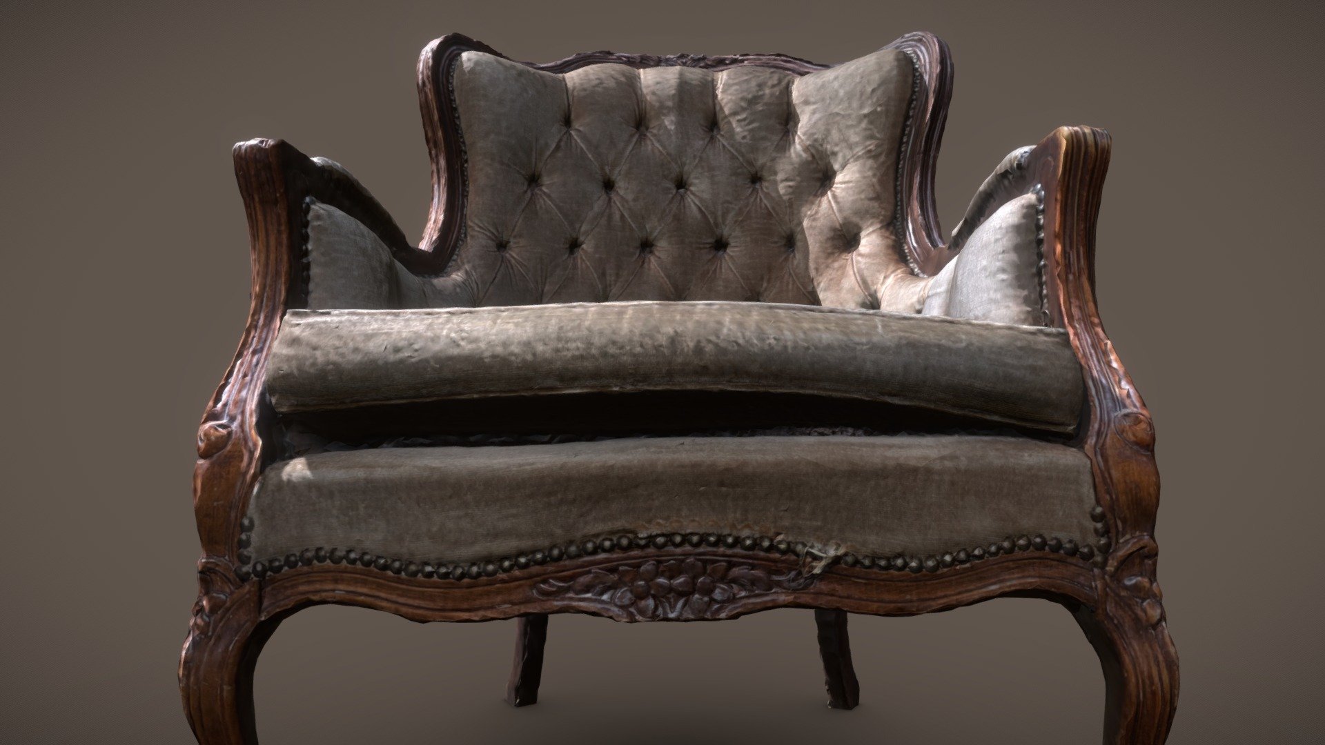 3D scan of an old armchair, 2020

Model scanned with photogrametry. 

PBR txtures - diffuse, roughness, occlusion, normal - Old chair - Buy Royalty Free 3D model by Marcin.Adamski1 3d model
