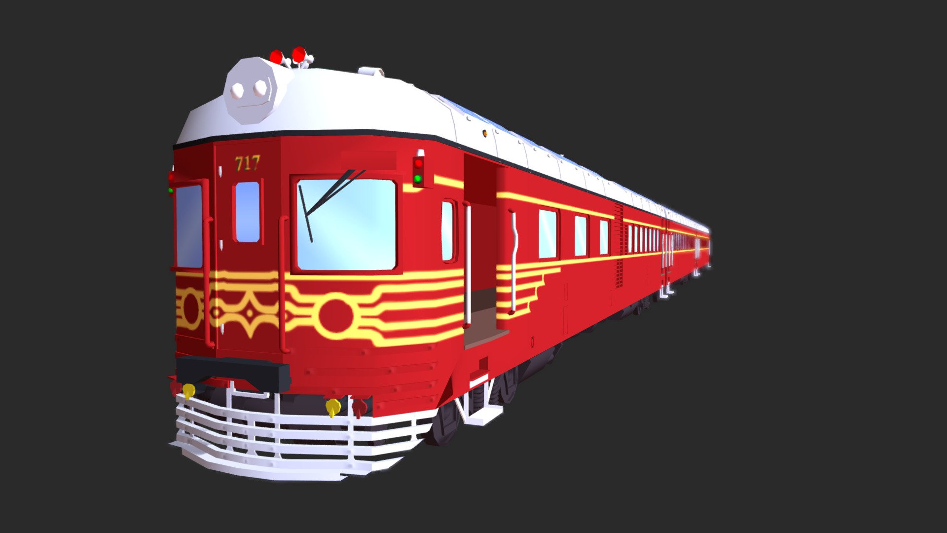 A solar-powered train made for the Boktai fangame Kura5, where it serves as the outside of a train dungeon
https://kura5.tumblr.com/

It is modelled after the Byron Bay Train
https://byronbaytrain.com.au/

(I might add the toon outline effect later on like my previous Boktai models, when I figure out how I can decently do it in Blender as I don't use 3DSMAX anymore ;) )



made in februari 2019 - Solar-Powered Train (Kura5/Boktai3D) - 3D model by Xenorider (@alloces) 3d model