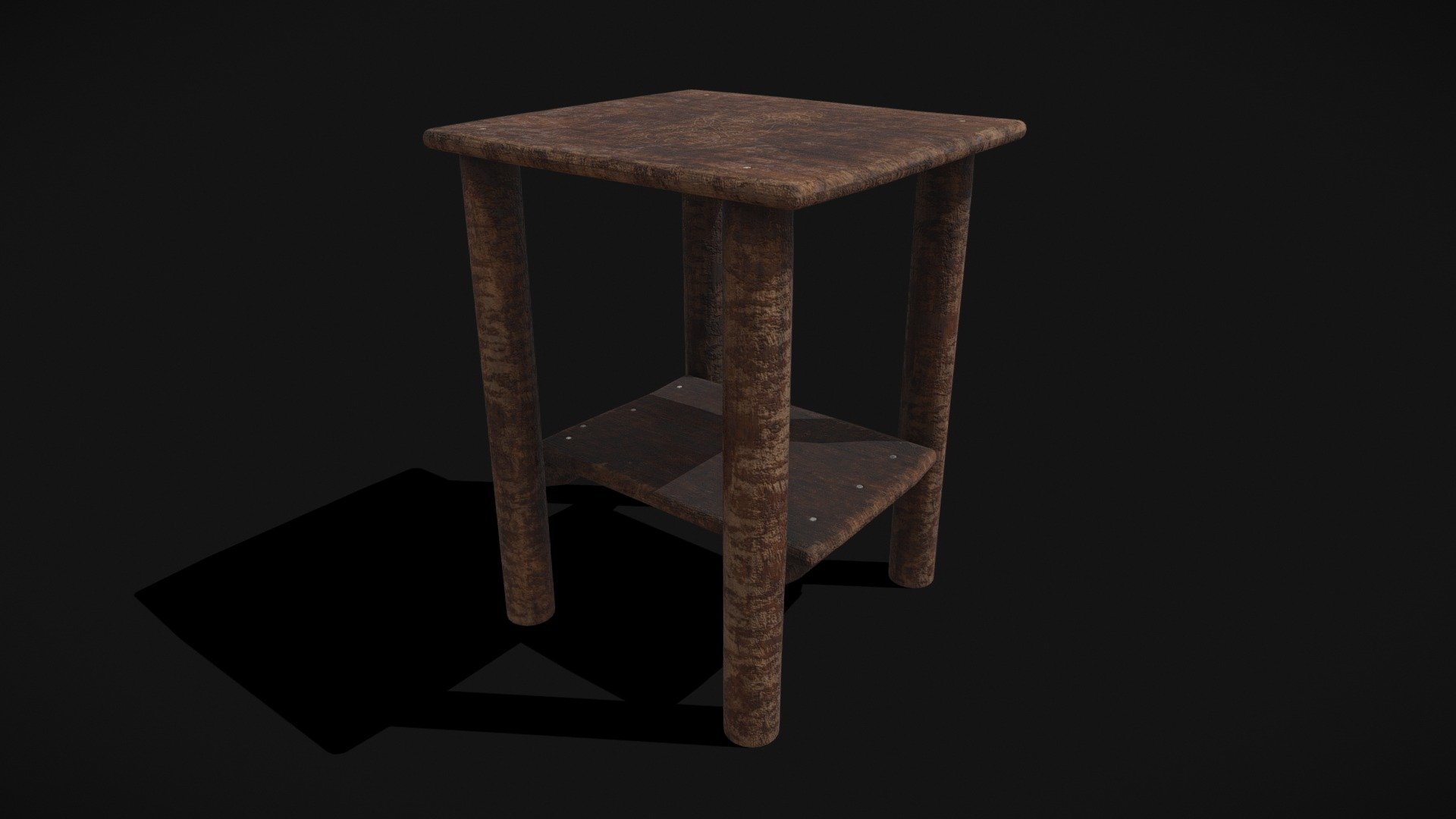 Rustic Simple Bed Side Table 
VR / AR / Low-poly
PBR apprived
Geometry Polygon mesh
Polygons 940
Vertices 980
Textures 4K PNG - Rustic Simple Bed Side Table - Buy Royalty Free 3D model by GetDeadEntertainment 3d model