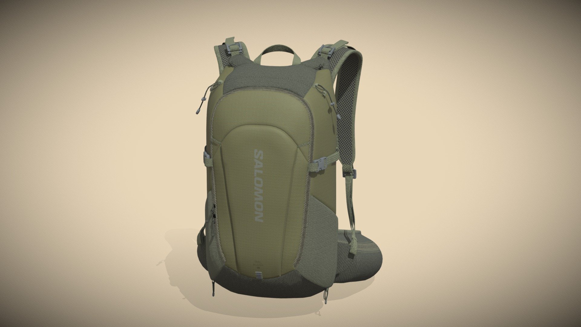 The Trailblazer 30L backpack by Salomon is a perfect companion for your trips to the mountain for a couple of days since it allows carrying not only the most basic and a necessary item in hiking but it is also compatible with a hydration bag of two liters 3d model
