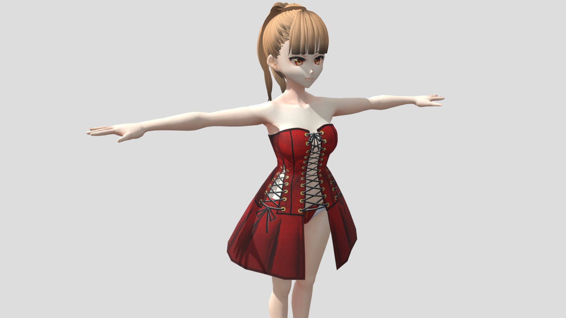 Model preview



This character model belongs to Japanese anime style, all models has been converted into fbx file using blender, users can add their favorite animations on mixamo website, then apply to unity versions above 2019



Character : Kasumi

Verts:20308

Tris:28282

Fourteen textures for the character



This package contains VRM files, which can make the character module more refined, please refer to the manual for details



▶Commercial use allowed

▶Forbid secondary sales



Welcome add my website to credit :

Sketchfab

Pixiv

VRoidHub
 - 【Anime Character】Kasumi (Bustier/Unity 3D) - Buy Royalty Free 3D model by 3D動漫風角色屋 / 3D Anime Character Store (@alex94i60) 3d model