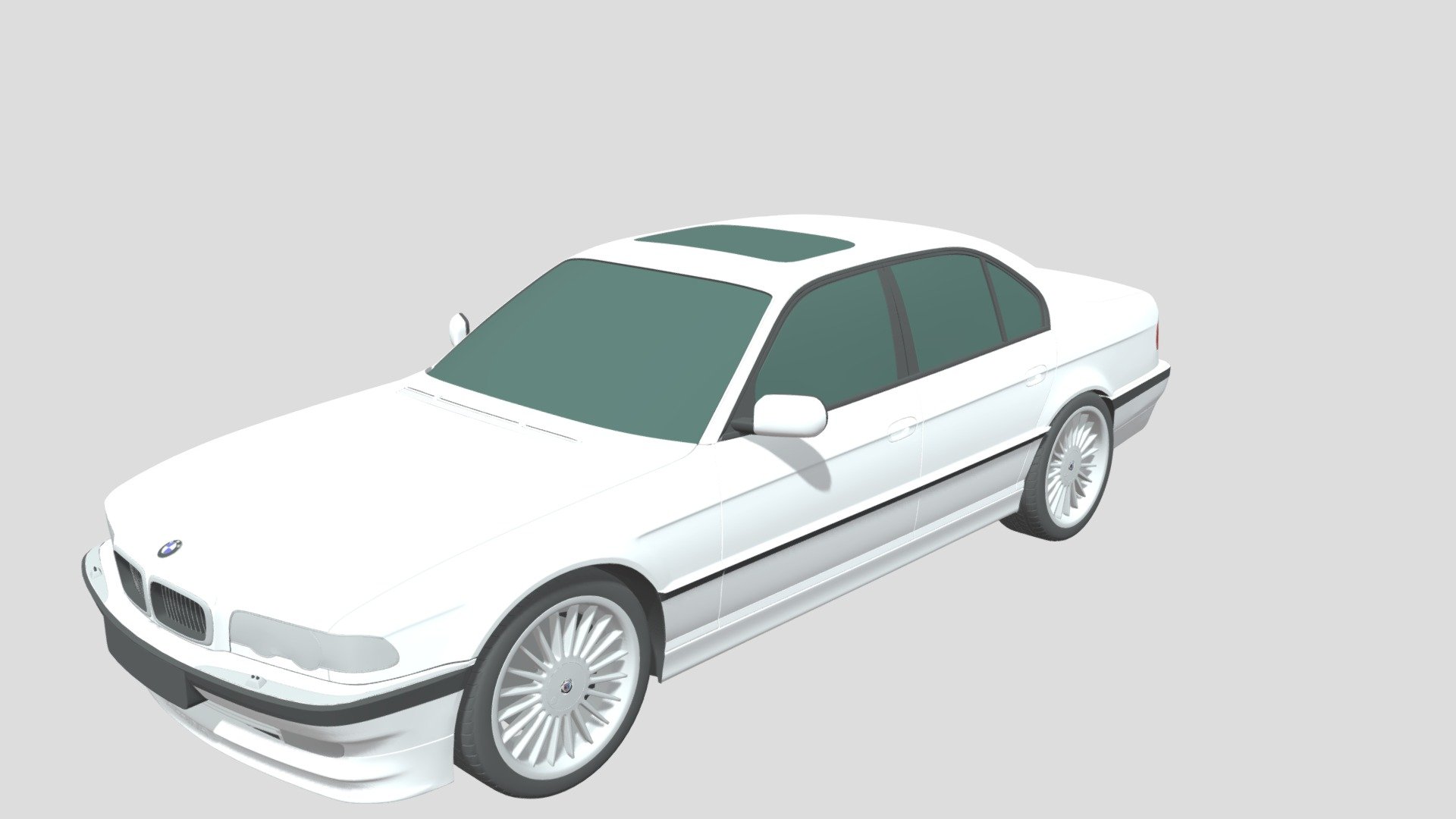 Introducing our stunning photorealistic 3D model of the BMW 7-Series B12 Alpina (1998) car, a true masterpiece of digital craftsmanship that will elevate your projects to the next level. This meticulously crafted model captures every curve, detail, and essence of a real BMW 7-Series B12 Alpina (1998) car, providing you with unparalleled realism and versatility for your creative endeavors.

Our photorealistic 3D model of the BMW 7-Series B12 Alpina (1998) car is a testament to precision and attention to detail. Each contour, from the sleek body lines to the intricacies of the headlights and tail lights, has been painstakingly recreated to mirror the elegance and realism of a genuine BMW 7-Series B12 Alpina (1998) automobile. Whether you're an automotive designer, a video game developer, or a filmmaker, this 3D model will bring your visions to life with exceptional fidelity 3d model