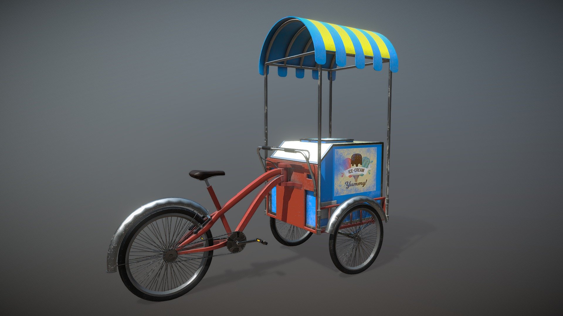 Ice Cream Cycle - 3D model by Sarkar_TheMaker 3d model