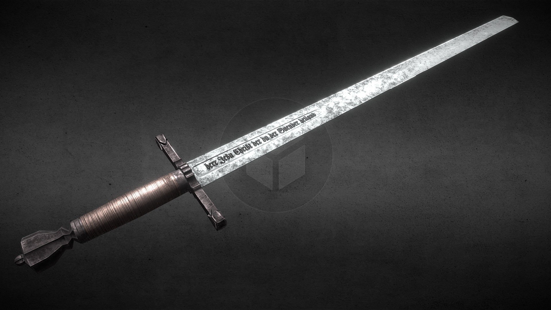 Richtschwert (executioner's sword) - Download Free 3D model by Kris_de_Lioncourt 3d model