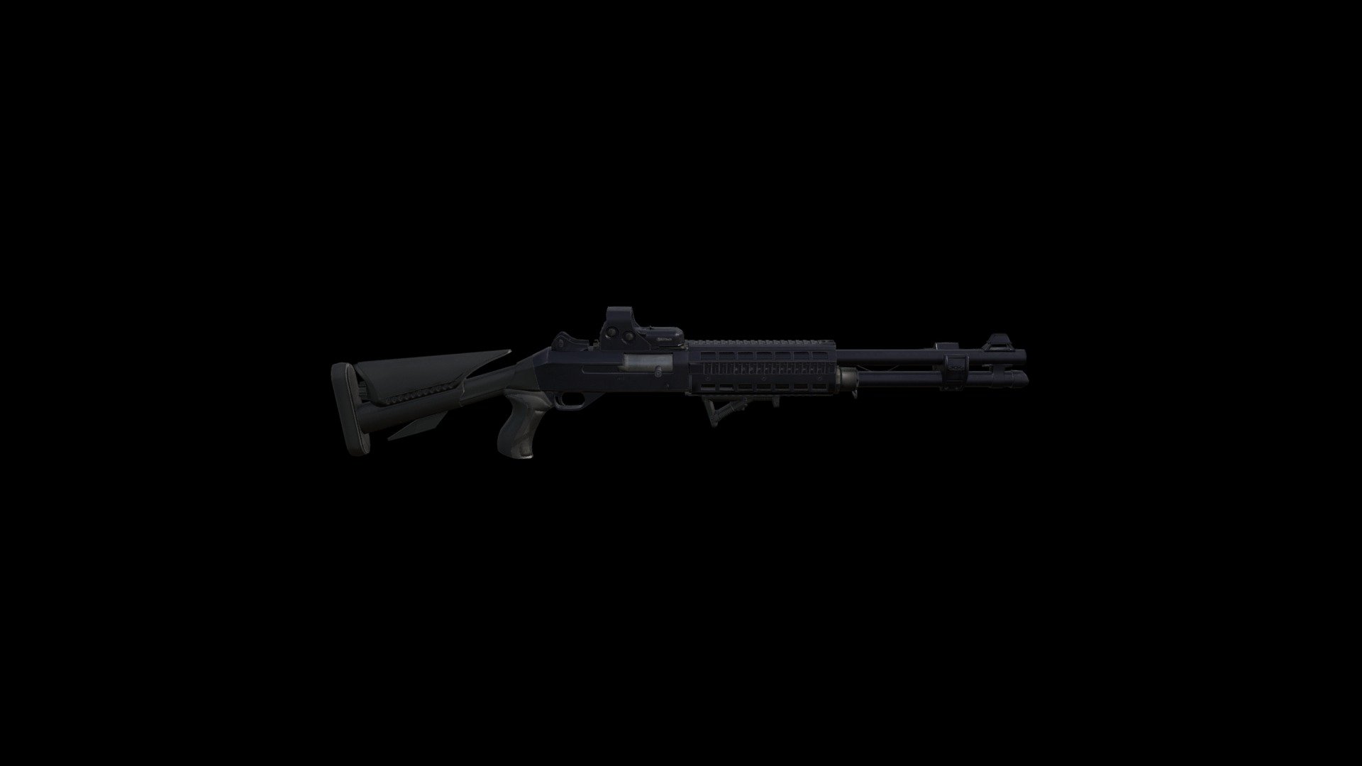 Benelli M4 Shotgun, cant call it complete yet, but i dont plan to improve on this model any time soon considering that i have already put awesome amount of energy into it. Hope you like it 3d model