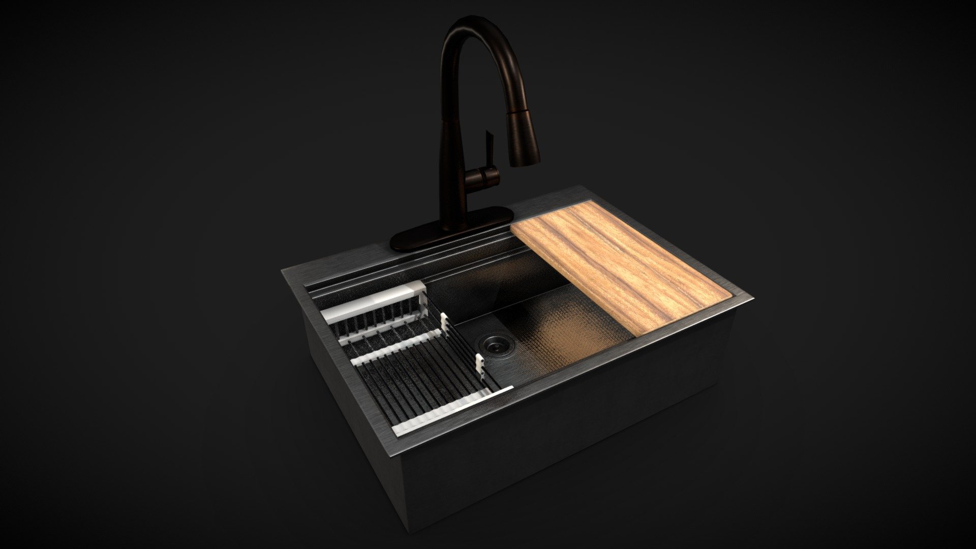 Kitchen Sink - 3D model by Joe Conley (@jconley) 3d model