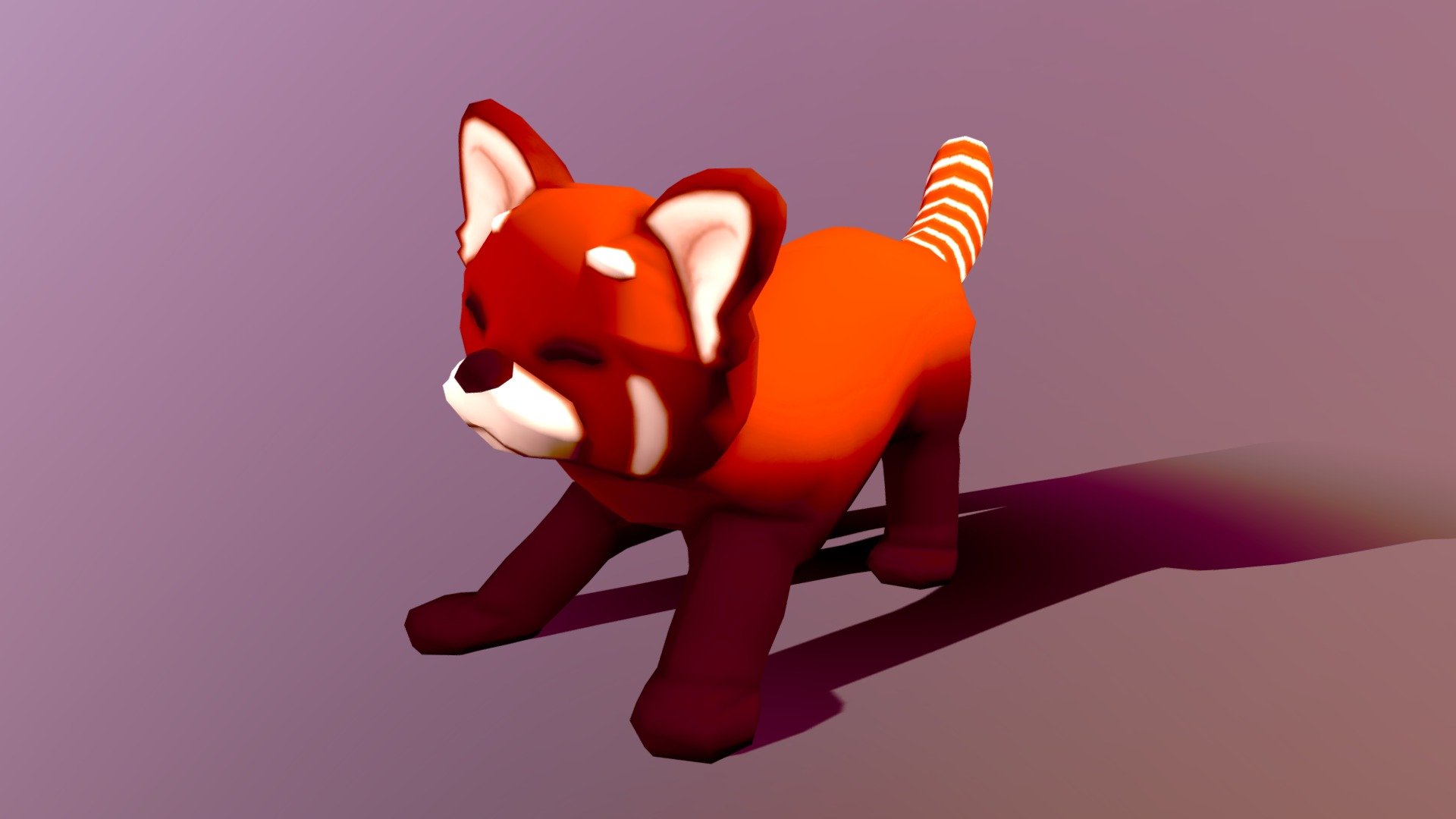 Red Panda Happy - Animated - Buy Royalty Free 3D model by Kiiba (@keebie) 3d model