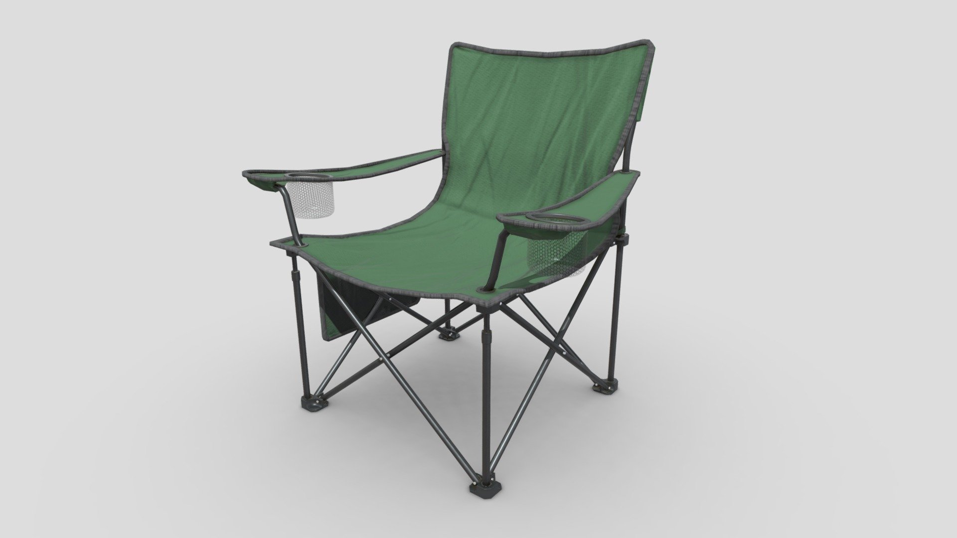 Camping Chair Green 3D Model by ChakkitPP.




This model was developed in Blender 2.90.1

Unwrapped Non-overlapping and UV Mapping

Beveled Smooth Edges, No Subdivision modifier.


No Plugins used.




High Quality 3D Model.



High Resolution Textures.

Polygons 8689 / Vertices 9268

Textures Detail :




2K PBR textures : Base Color / Height / Metallic / Normal / Roughness / AO / Opacity

File Includes : 




fbx, obj / mtl, stl, blend
 - Camping Chair Green - Buy Royalty Free 3D model by ChakkitPP 3d model