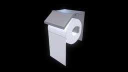 A Roll of Low-Poly Toilet Paper blender-3d, vis-all-3d, toilet-paper, 3dhaupt, software-service-john-gmbh, low-poly-toilet-paper, low-poly-break-room, low-poly, interior