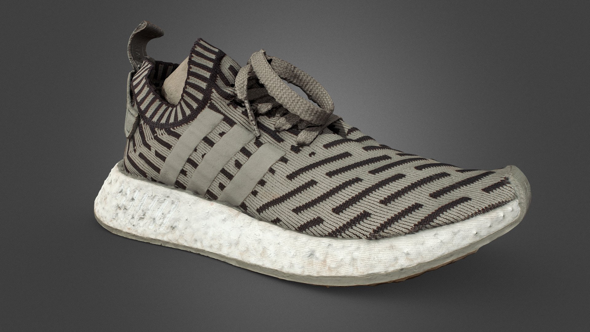 Quick scan of sneaker shoe Adidas NMD. 88 shots with canon 200D, process in Reality Capture in 00h:13m:57s in normal detail. Baked with xNormal 4K textures 3d model