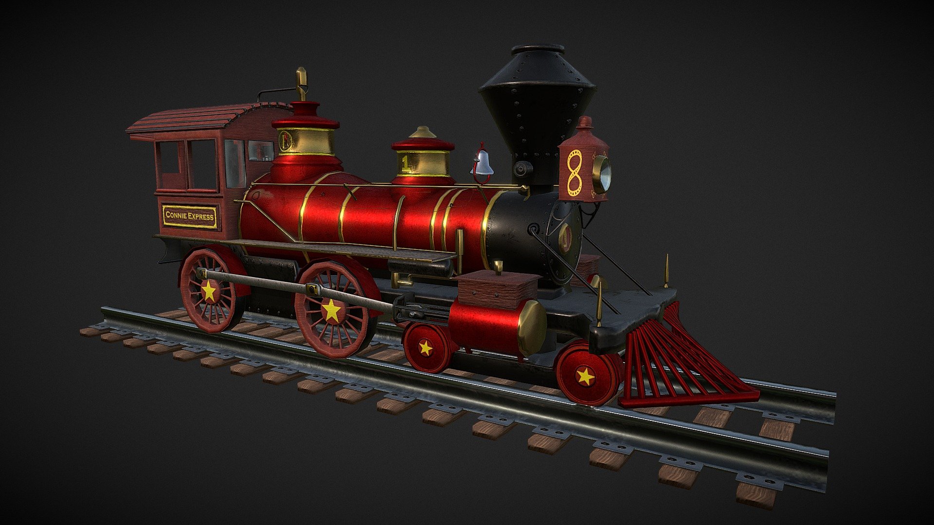 Based on the Planet Coaster train 3d model