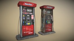 Gas Pump Refiler (New & Old) gas, oil, pump, videogame, substance-designer, substance, game, gameready, refiler