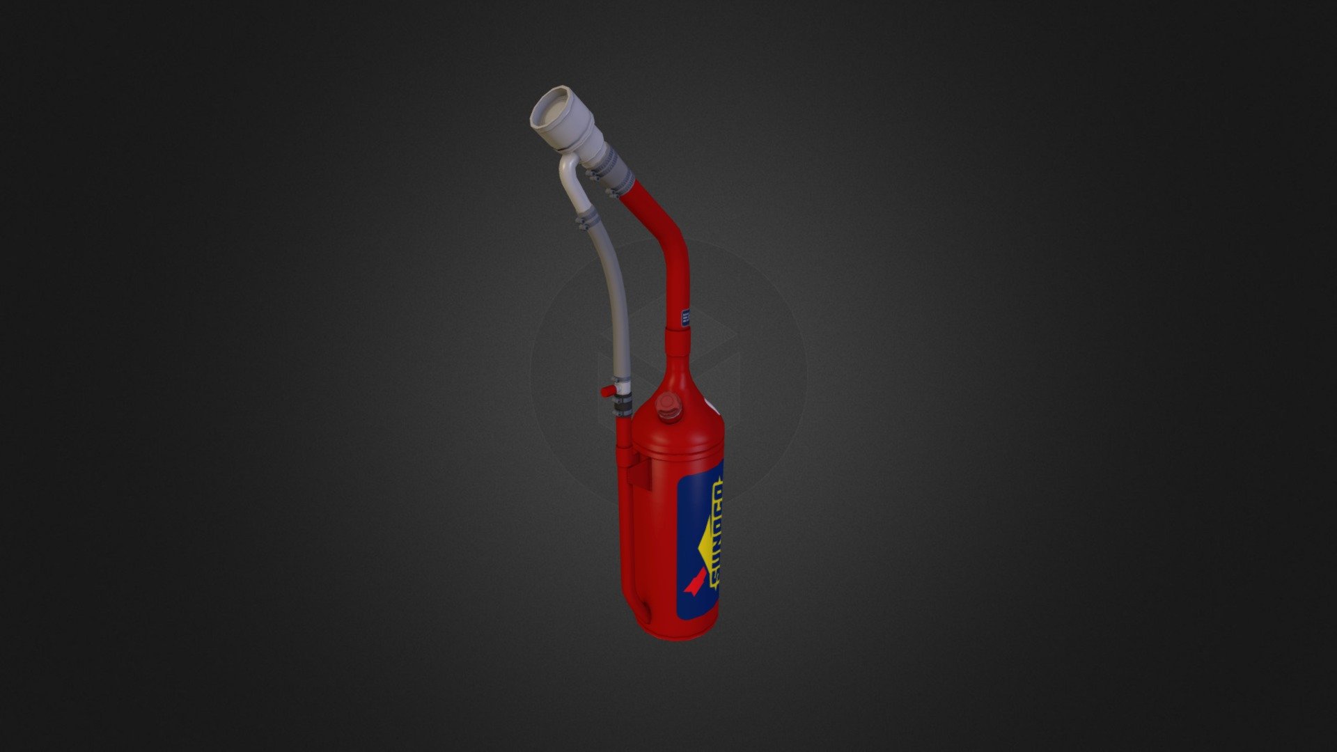 Gas Tank for Gasman in Nascar Series. Available on Turbosquid and cgtrader - Sunoco Gascan - 3D model by CerbironHades 3d model