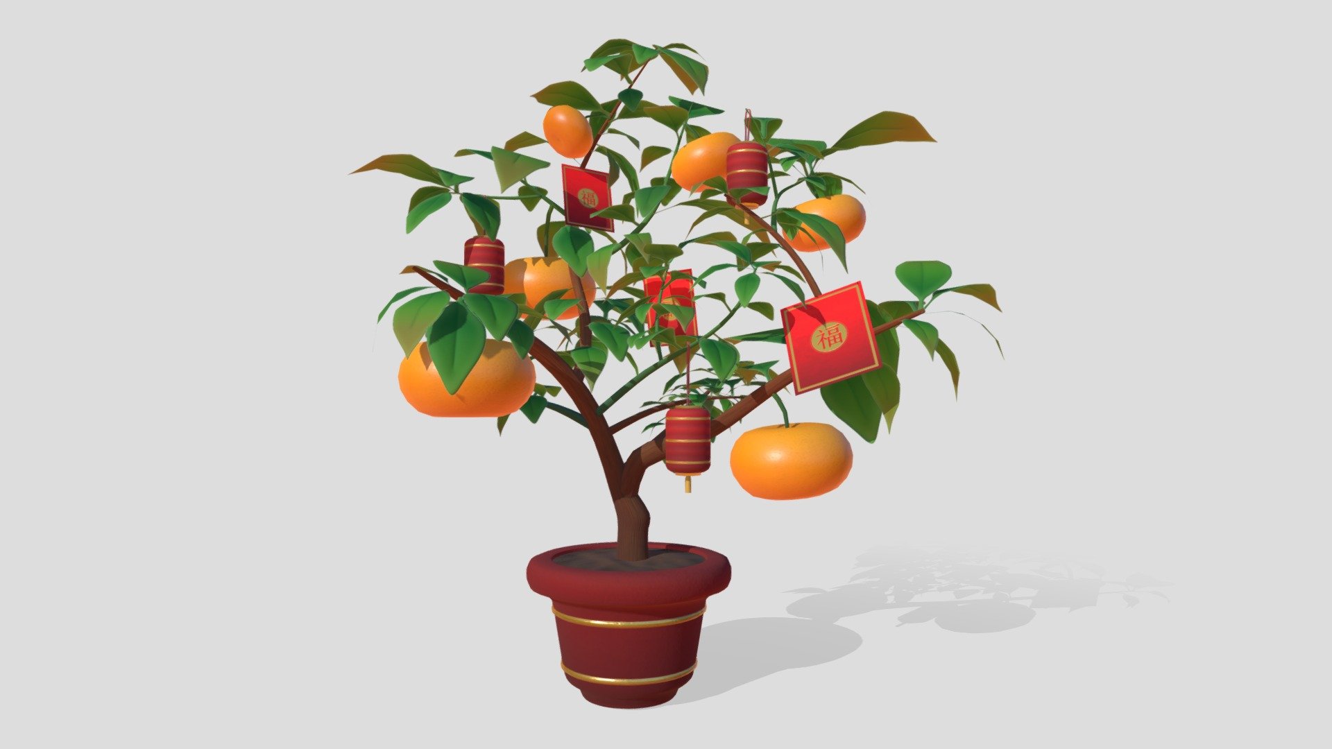 Stylised Chinese New Year tree with mini tangerines. Includes decorative hanging red packets.

Login to STB’s Tourism Information &amp; Services Hub for free downloads:
https://tih.stb.gov.sg/content/tih/en/marketing-and-media-assets/digital-images-andvideoslisting/digital-images-and-videos-detail.104f29cee68aacc44ce9175a5824e5b931b.Kumquat+Tree.html - Kumquat Tree - 3D model by STB-TC 3d model