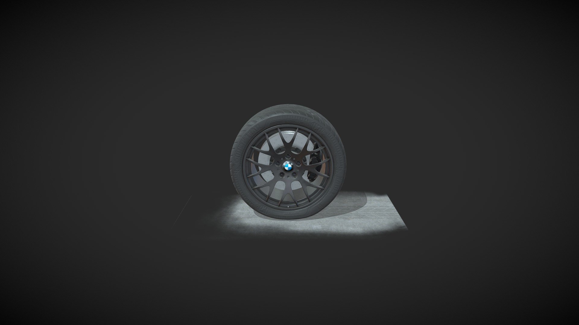 Wheel disk BMW. Small  WIP2 - Wheel disk BMW - 3D model by sergey-is 3d model