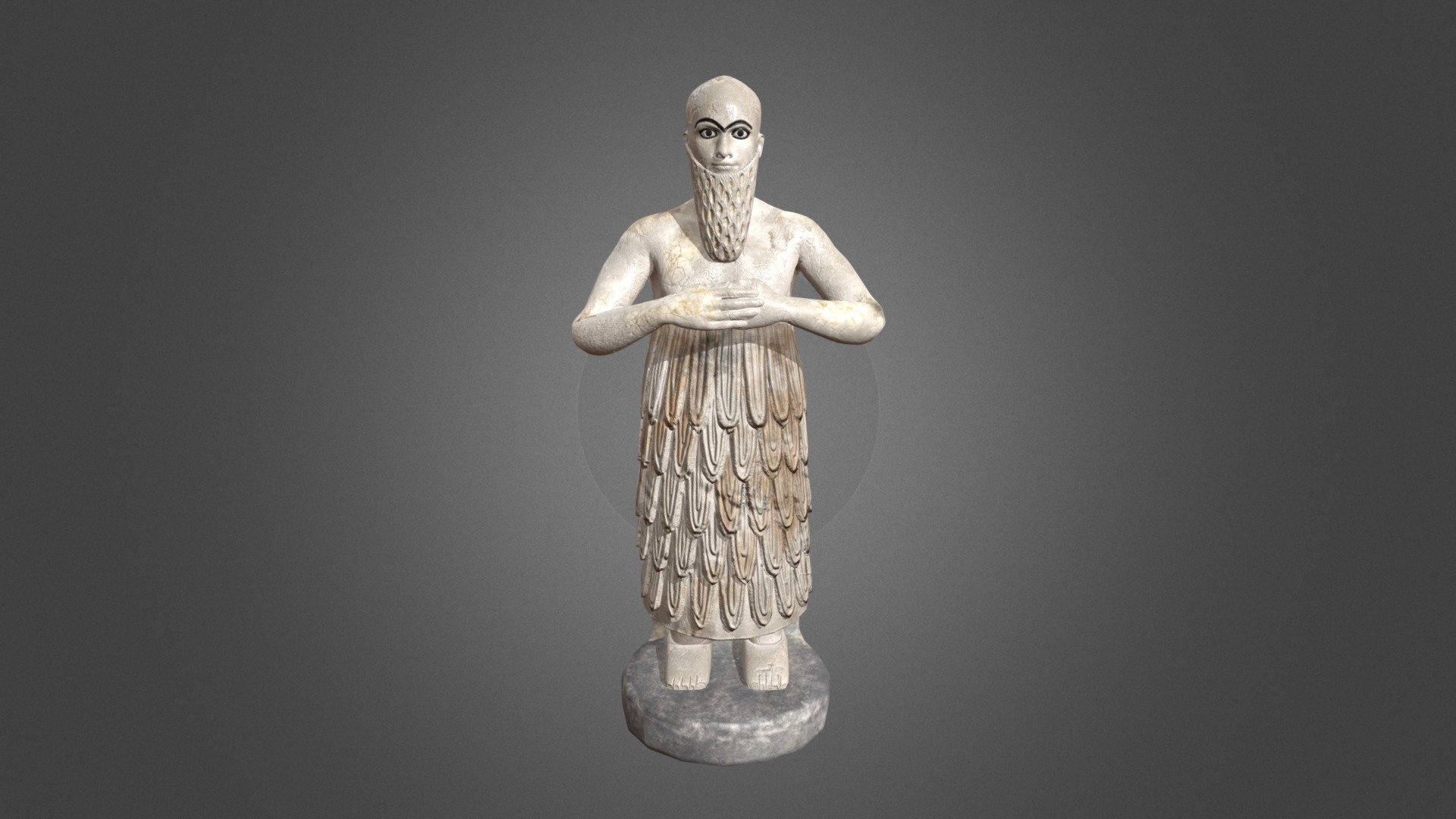 Old statue of Ebih-II, made by real references - Ebih-II Statue - Buy Royalty Free 3D model by Amlogy (@AmlogyGmbH) 3d model
