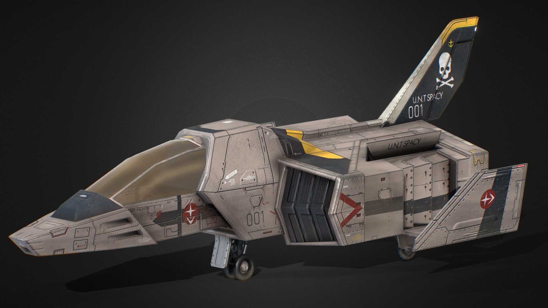 FF-X7 Core Fighter using Roy Focker Colour from Macross
This model was made for One Year War mod of Hearts of Iron IV. 
Our Mod Steam Home Page https://steamcommunity.com/sharedfiles/filedetails/?id=2064985570 - FF-X7 Core Fighter Ver. Macross - 3D model by One Year War Mod (@hoi4oneyearwar) 3d model