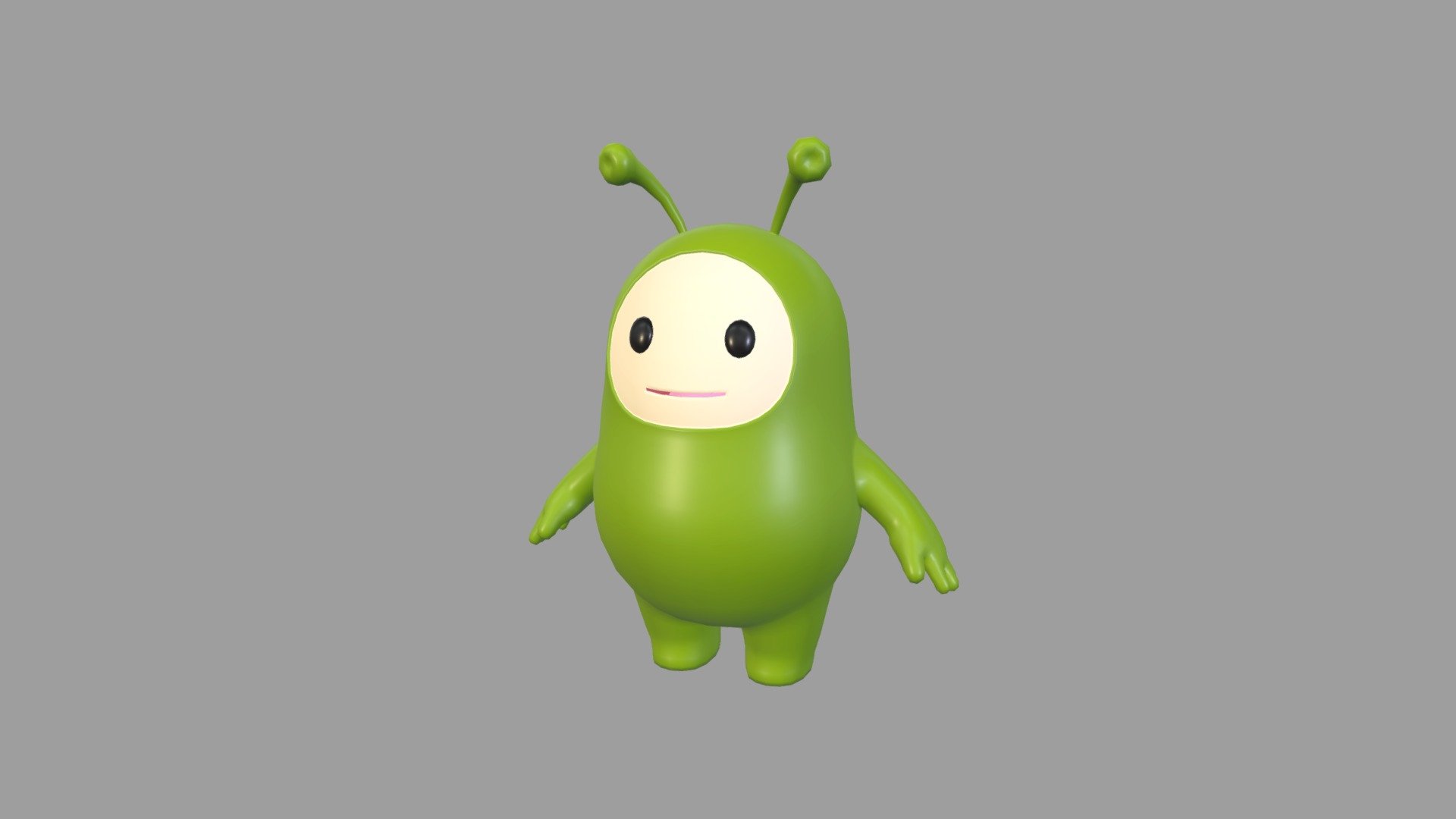Alien Mascot          

3d cartoon model.          


Ready for your Game, App, Animation, etc.          

File Format:          

-3ds Max 2022          

-FBX          

-OBJ          
   


PNG texture               

2048 x 2048                


- Diffuse                        

- Roughness                         



Completely UVunwrapped.          

Non-overlapping.          


Clean topology 3d model