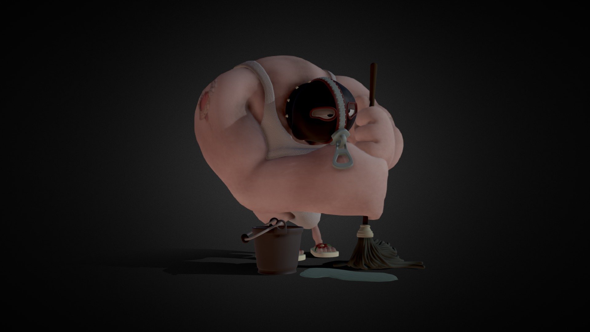 Chuck - 3D model by Detox Animation (@DetoxAnimation) 3d model