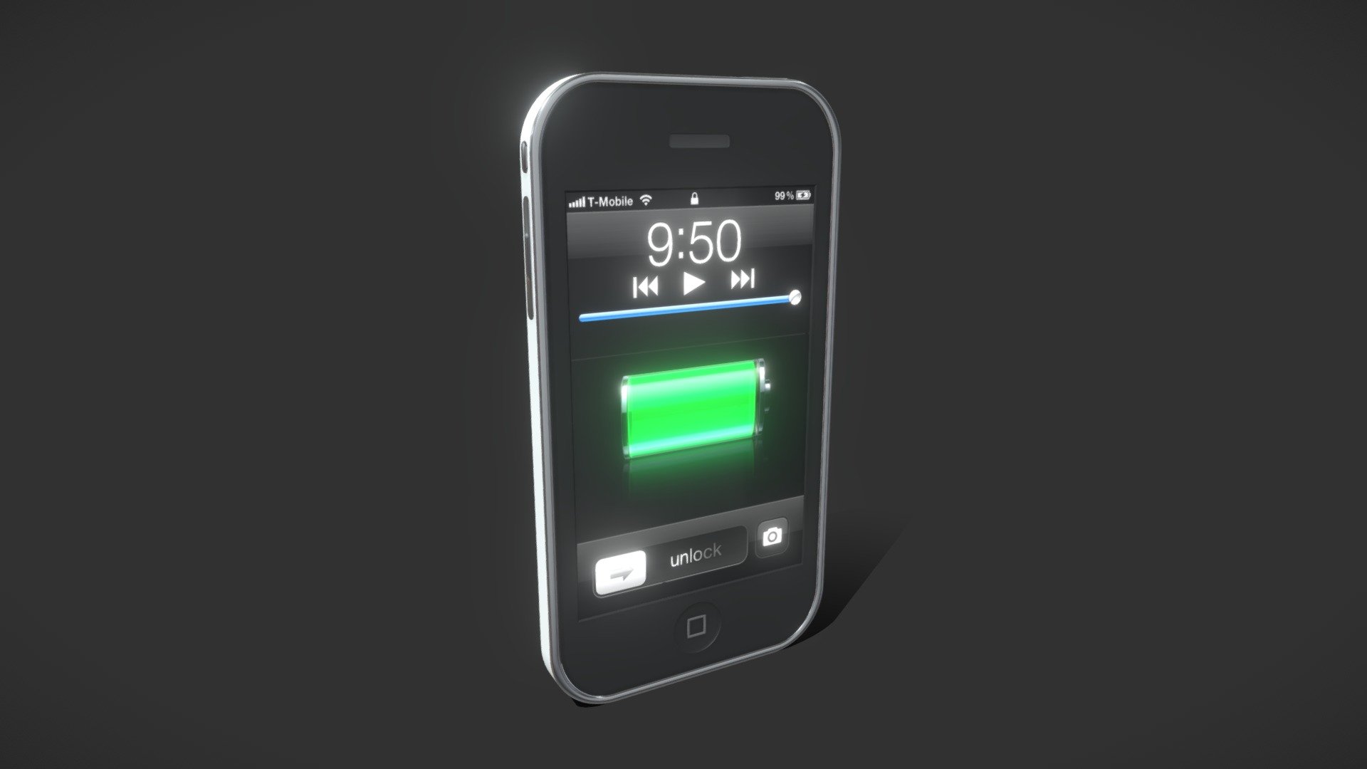 Tried to make the old iphone 3 for practice. But its not completly accurate 3d model