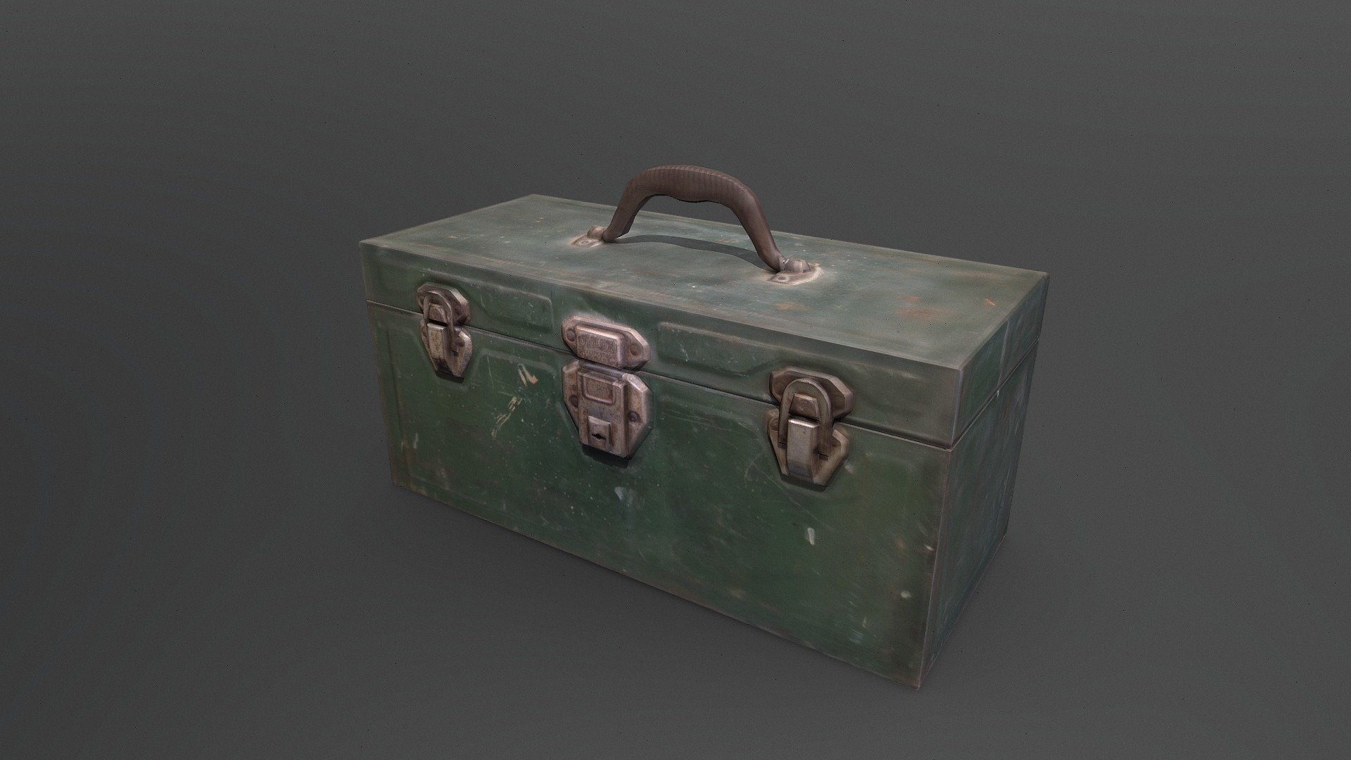 This is a static mesh of a Union tool box with a bakelight handle. This was created through usinf photogrammetry as a reference and then using the source images as a means of doing multiple projections to create the overall mesh. It came out pretty well though I'm still working out on the kinks of removing all of the lighting and optimizing the workflow for a more even colour texture 3d model