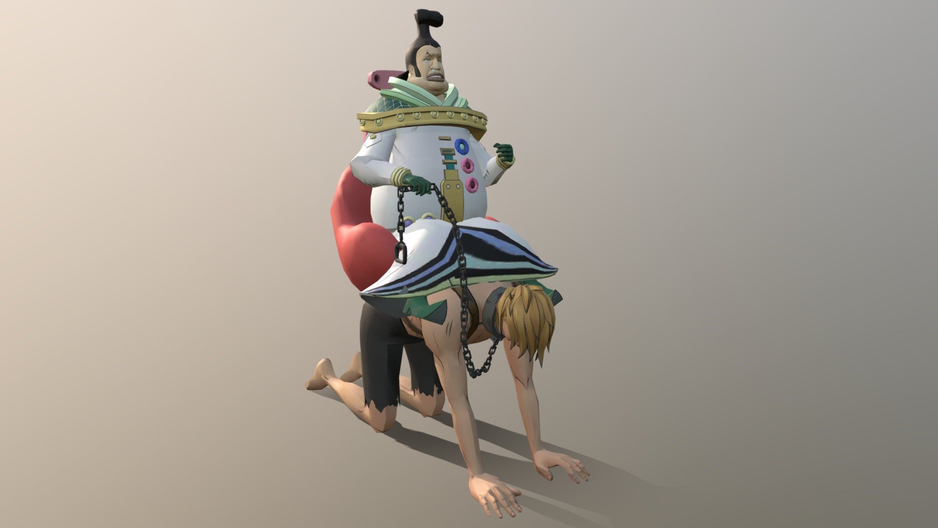 tenryuubito Charlos - One Piece - tenryuubito Charlos - One Piece - 3D model by Craft Tama (@rizky08) 3d model