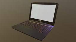 Gaming Laptop laptop, asus, modeling, 3d, hardsurface, computrer