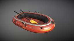 Rubber Boat realistic, props-assets, game