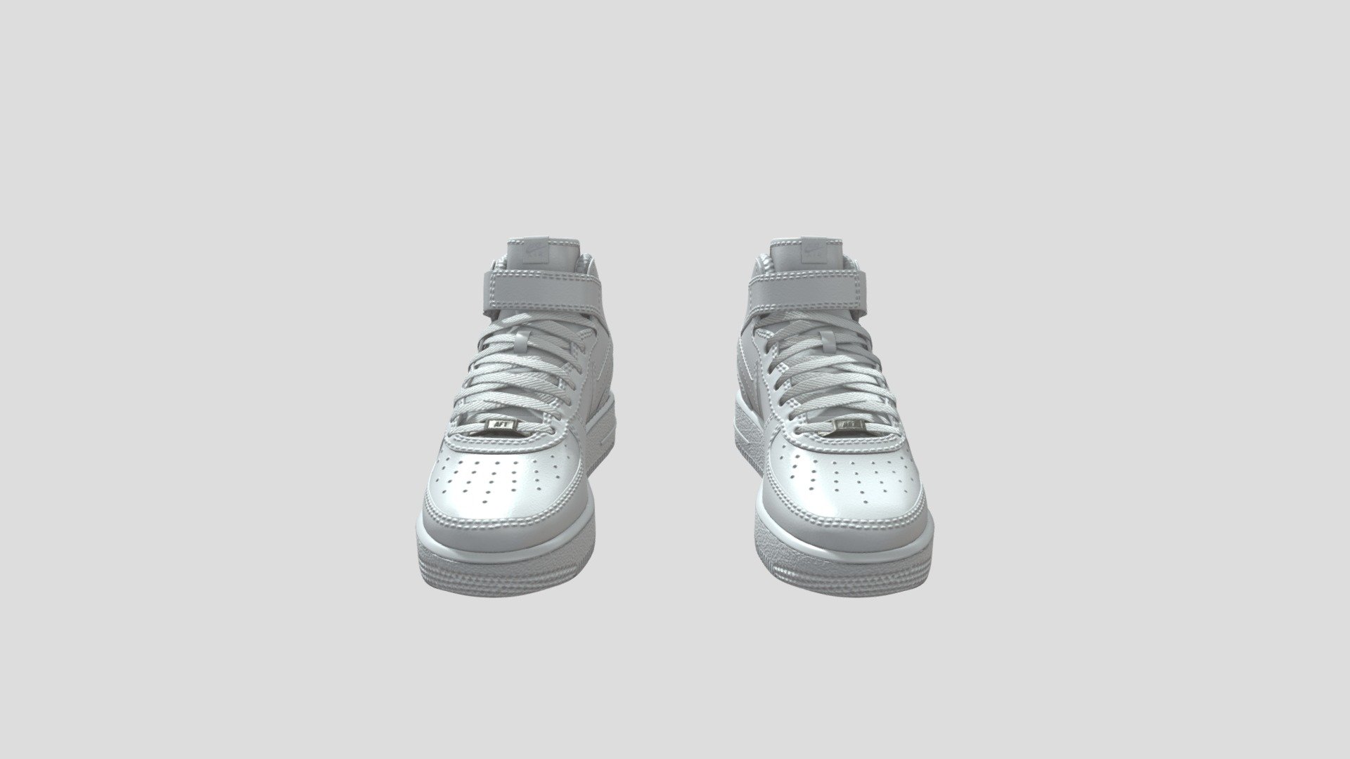 White Nike Sneakers - Nike Sneakers - 3D model by proteus 3d model