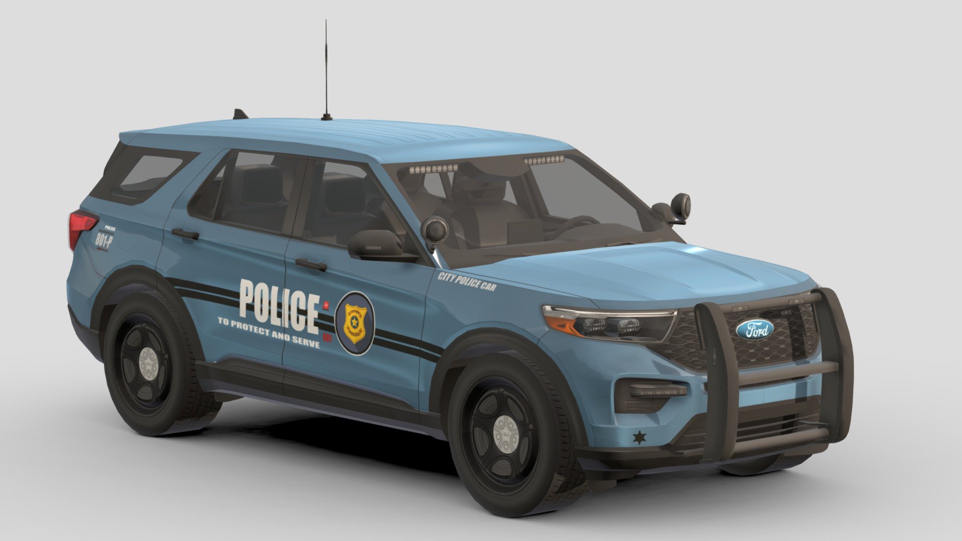 Police Car # 3

You can use these models in any game and project.

Low-poly

Average poly count : 30,000

Average number of vertices : 30,000

Textures : 4096 / 2048 / 1024

High quality texture.

format : fbx , obj , 3d max

Isolated parts (Door, steering wheel, wheels, body) 3d model