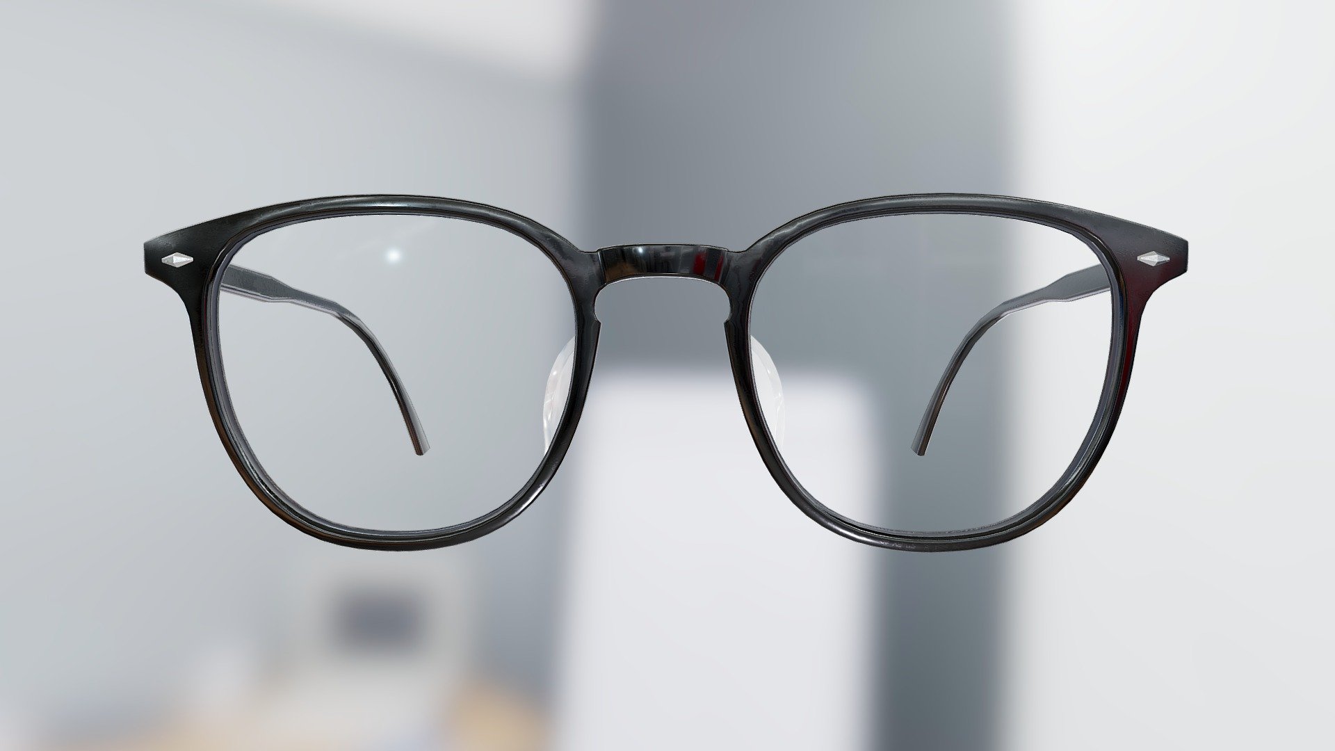 Generic Basic Wellington Glasses (Black) - 3D model by VirTry Teams 3d model