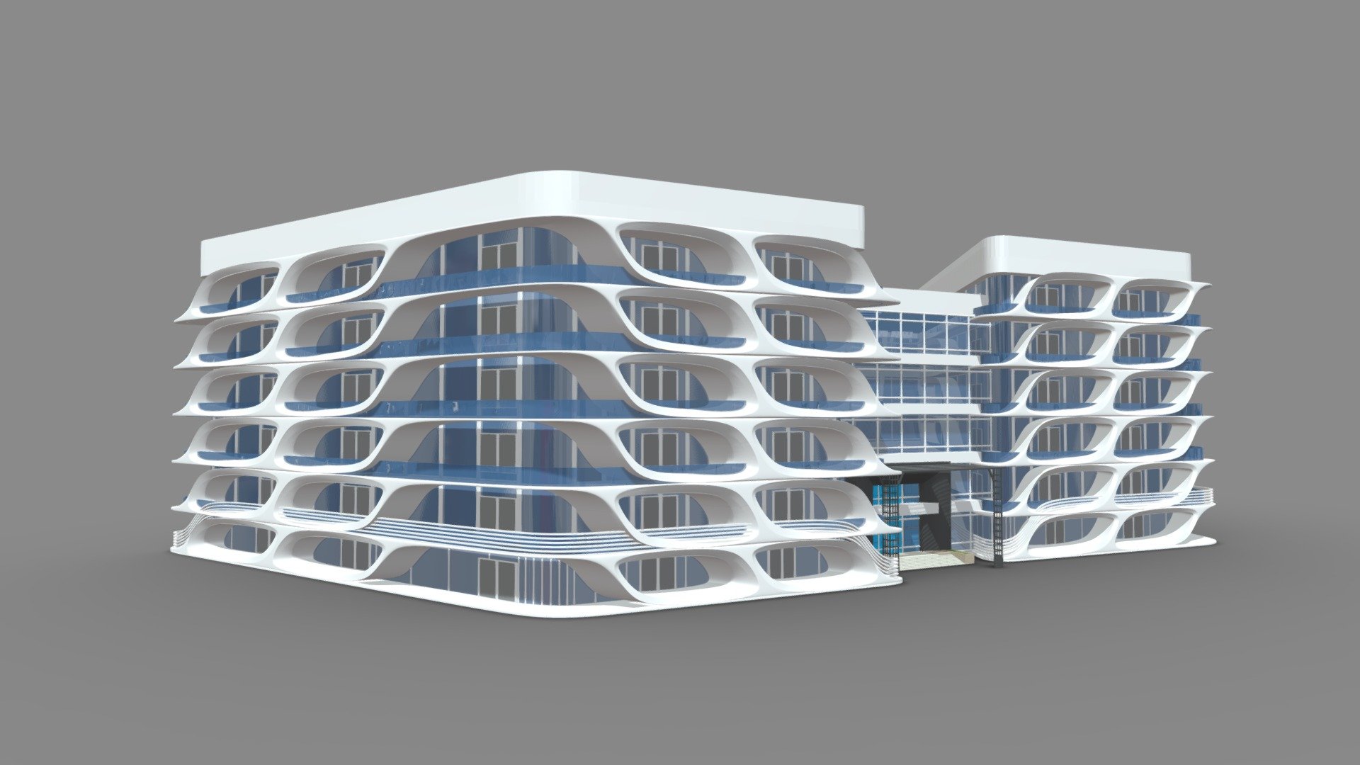 0063 - Medical Building - Part 01 - 0063 - Medical Building - Part 01 - Buy Royalty Free 3D model by Vertex - Egypt (@Vertex-Egypt) 3d model