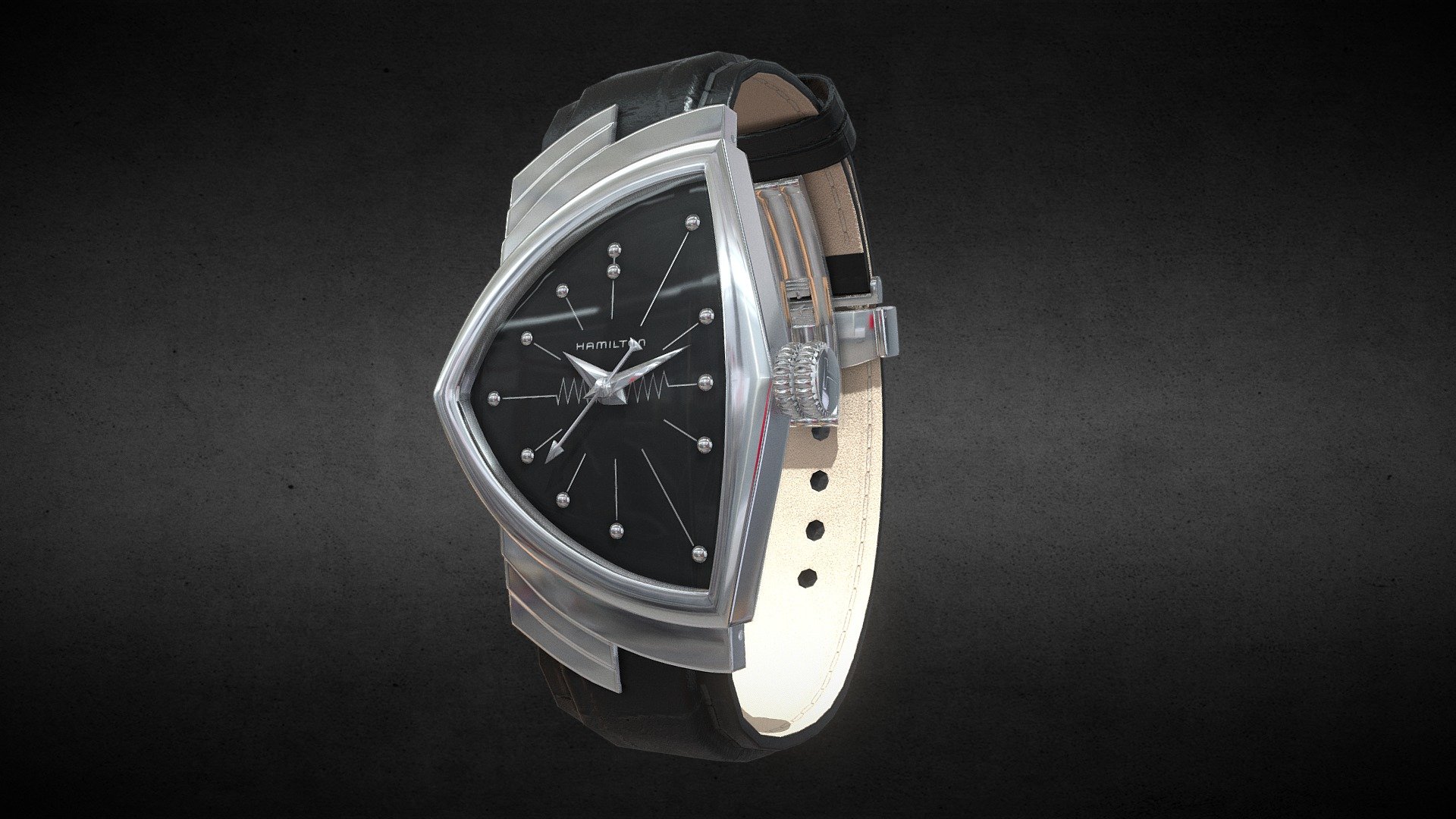 Awesome stainless steel Tudor Hamilton Ventura Quartz Watch
Use for Unreal Engine 4 and Unity3D. Try in augmented reality in the AR-Watches app. 
Links to the app: Android, iOS

Currently available for download in FBX format.

3D model developed by AR-Watches

Disclaimer: We do not own the design of the watch, we only made the 3D model 3d model