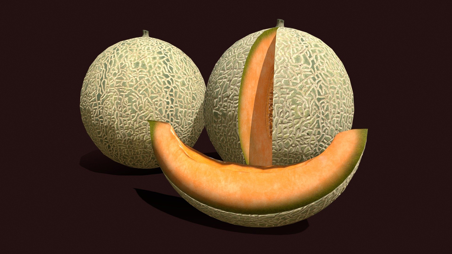 Delicious_Melons_FBX BPR Texture4K - Delicious_Melons_FBX - Buy Royalty Free 3D model by GetDeadEntertainment 3d model