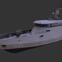 Kapal Cepat Rudal Kls Clurit641 kri, clurit, lowpoly, ship, 3dmodel