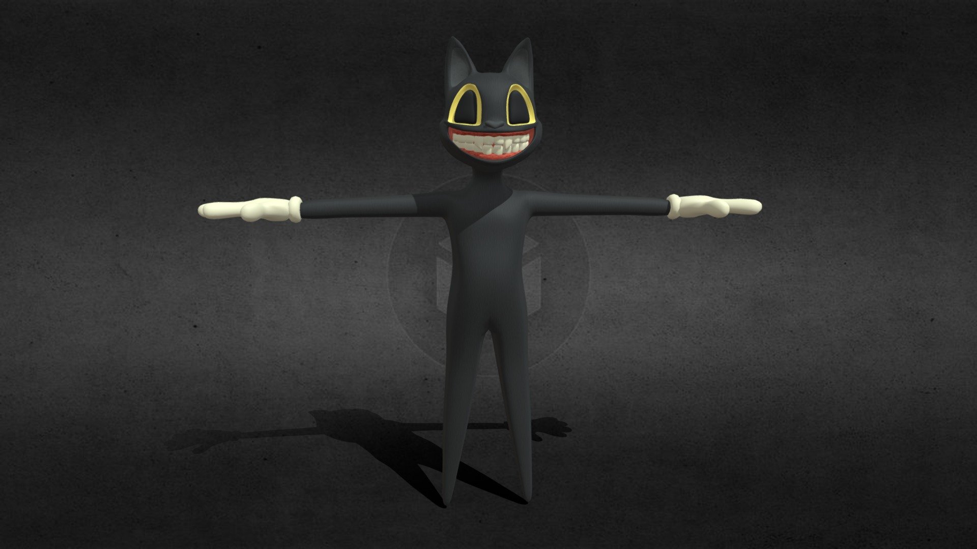 Model by @sirenheadnite - Cartoon Cat - Download Free 3D model by Edward Johnson 3 (@sirenhead1929) 3d model