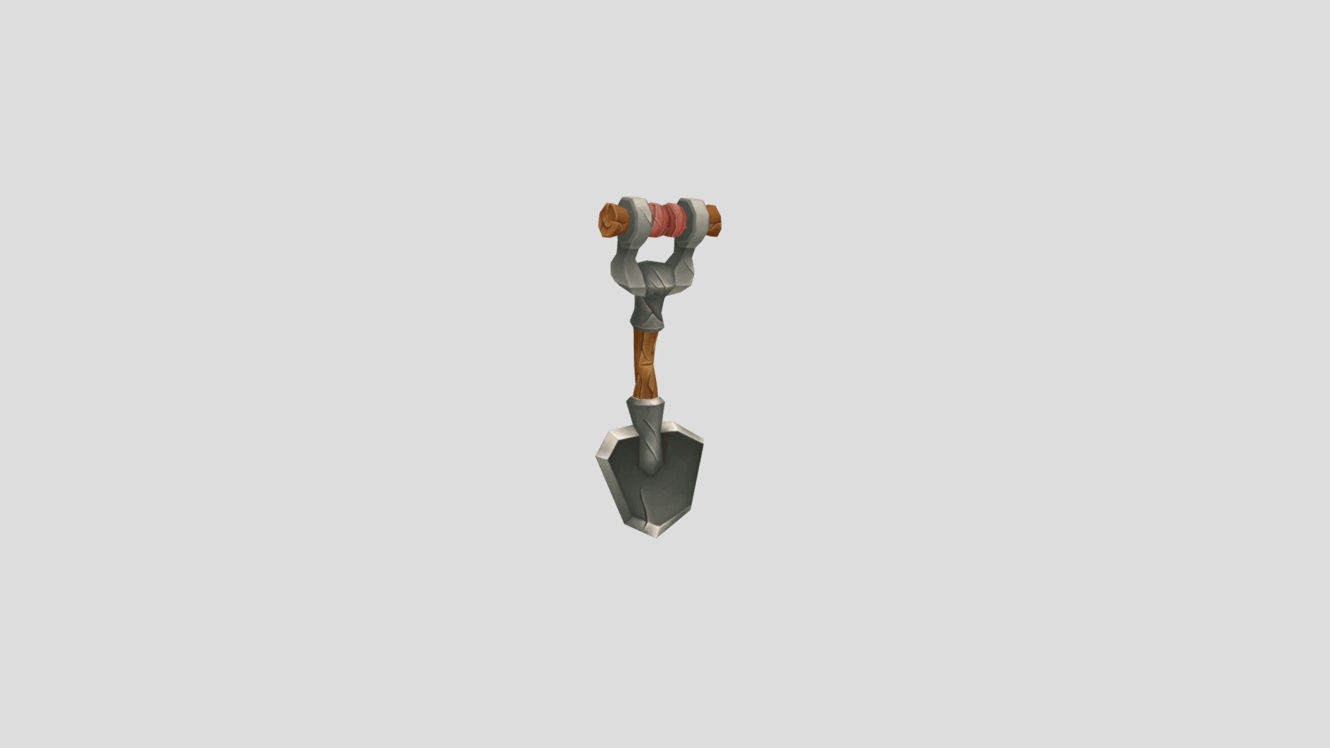 This one has been done a very long time ago, one of my first real solo  handpaint project - Stylized handpaint shovel - 3D model by East__ 3d model