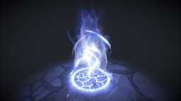 Blue Fire Game FX vfx, rpg, roleplaying, handpainted, visualeffects, gamefx