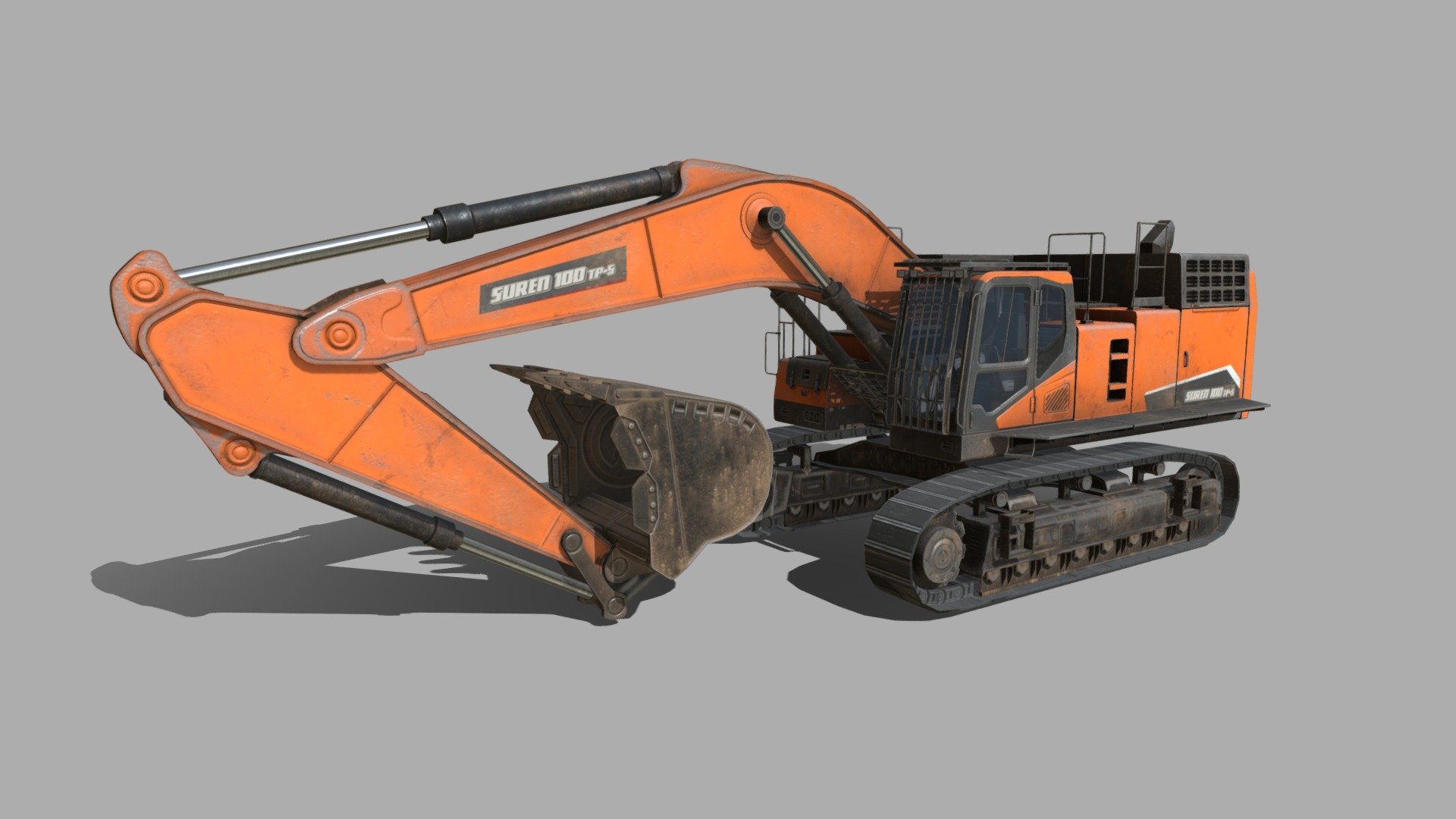 Excavator 3D Model done in Blender - Excavator_V3 - 3D model by surendra.ani 3d model