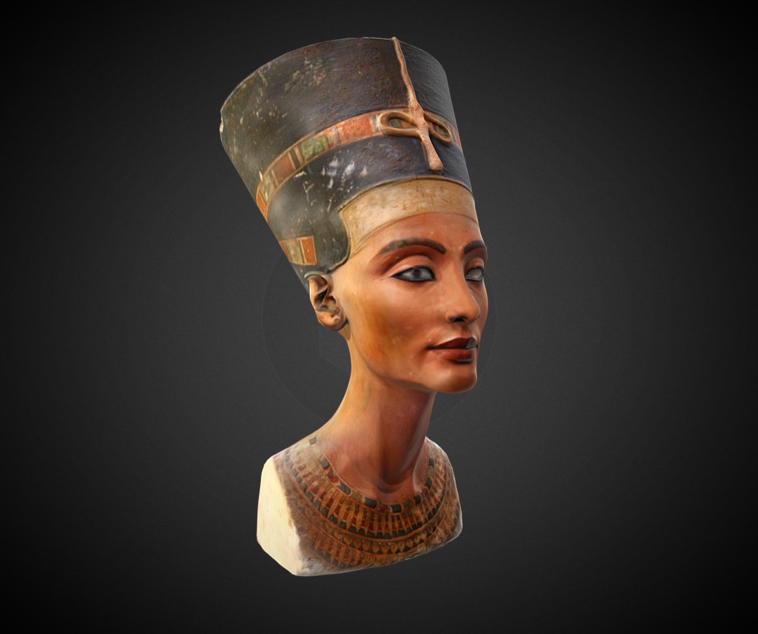 From the Original Perfect Scan from NefertitiHack3D
This is the Low Poly Mesh Remapped and ReTextured...... 3d model