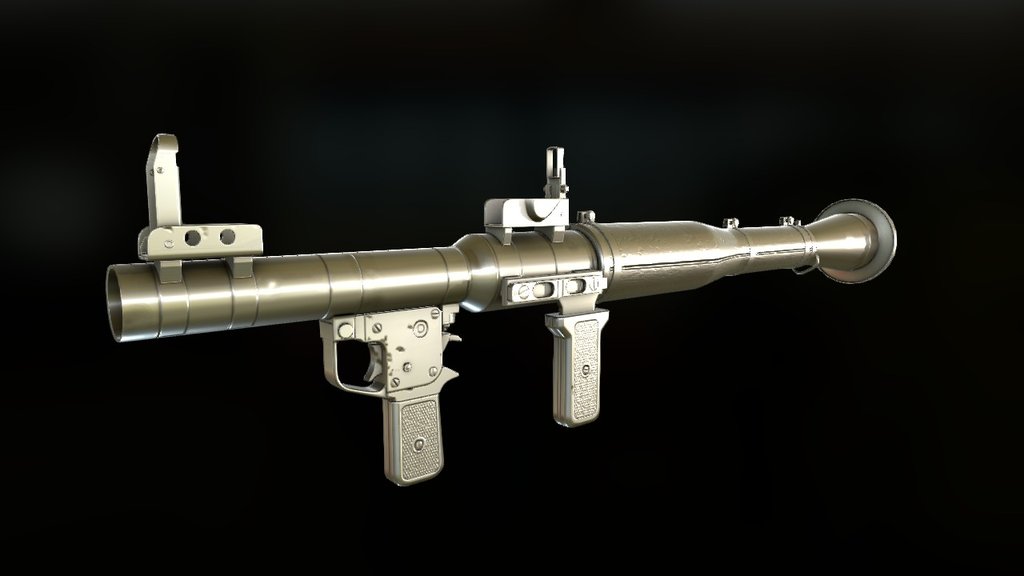 LP RPG-7 with only normal maps at the moment. Old model. Complete rework needed 3d model